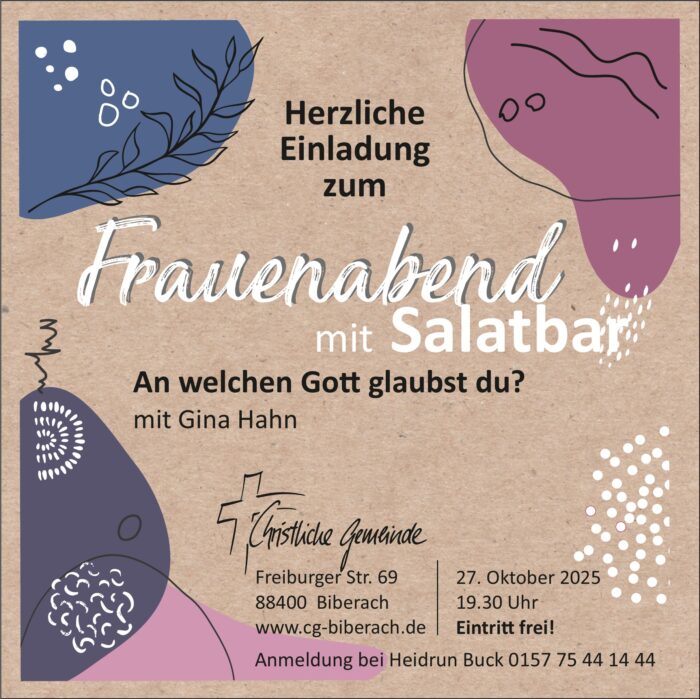 Einladung Frauenabend Oktober 2025